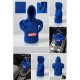 Motul Tasarım Mavi Hoodie Vites Topuzu Kılıfı - Universal Sweatshirt Model Araç İçi Aksesuar