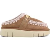 Mou Kadın Terlik/ Panduf ( Ev ) MU.FW531001A PKBRO Mou Bounce clog metal logo Beige suede