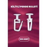 Moud's Kilitli Perde Ruleti Aksesuarı 100 Adet Kaliteli Plastik Malzeme ile Uzun Ömürlü Kullanım
