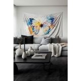 Moud'S Renkli Kanatlar Kelebek Desenli Duvar Halısı Duvar Örtüsü Tapestry Süet Dokulu Kumaş