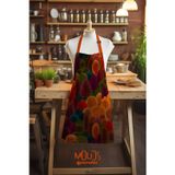 Moud's Süet Kumaş Fall Desenli Mutfak Önlüğü, Aşçı Önlüğü, Garson Önlüğü, Restoran Önlük