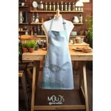Moud's Süet Kumaş Poppy Soft 1 Desenli Mutfak Önlüğü, Aşçı Önlüğü, Garson Önlüğü, Restoran Önlük