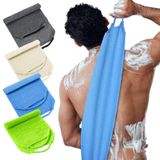 Moukeren 4 Adet Peeling Sırt Fırçası, Duş için Naylon Sırt Peeling Uzatılmış Uzunluk Arka Pullar Temizleyiciler Esnek Çekme Kayışı Soyma Bezi Saplı