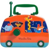 Moulin Roty Bando Oyuncak Müzikli Otobüs - Açık Sarı - Standart