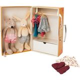 Moulin Roty Küçük Aile Oyuncak Valiz Gardrop - Standart