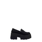 Moulin Shoes Siyah Süet Yüksek Taban Kadın Makosen Ayakkabı (045 2609090)
