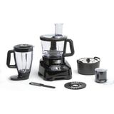 Moulinex Doubleforce FP821811 1000W Multifonksiyon Mutfak Robotu | 3l Hazne, 2l Blender, 28 Fonksiyon, Paslanmaz Çelik Titanyum Bıçaklar - Siyah