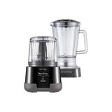 Moulinex Meat Grinder 1.2.3 Ultimate ‎DP8158 Elektrikli Sebze Doğrayıcı ve Beher Blenderi 1000 W, 2 Powelix Teknesi, 330 G/ 550 ml Kapasiteli, Titanyum Kaplama, Siyah