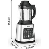 Moulinex Perfectmix Cook Isıtıcılı Blender - 10 Program, Buharda Pişirme - Gümüş