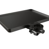 Mount Plus TB-FTRAY Mikrofon Standı, Tablet Arabası için Evrensel Plastik Tepsi | Çubuk Tutucularda Kelepçe | 1,5 cm ila 3,5 cm arası direk ölçüsü için uygundur (Stand Dahil Değildir)
