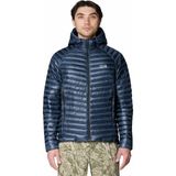 Mountain Hardwear Ghost Whisperer Kapüşonlu Erkek Kaz Tüyü Mont - XL - Mavi