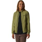 Mountain Hardwear Kor Air Shell Kadın Kayak Montu Full Zip Elastik Manşetler ile Soğuk Havalara Karşı Koruma - XS - Yeşil