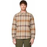 Mountain Hardwear Plusher Erkek Uzun Kollu Gömlek Yumuşak Organik Pamuklu Flanel Kumaşla Doğa Dostu Kullanım - Yeşil