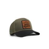 Mountains Logolu Cordura Siyah-Haki Trucker Şapka