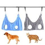 MOUOGO Evcil Hayvan Bakım Hamağı, Köpekler, Kediler, Kırpma Sling Asma Koşumu, Kulak Bakım Seti, Tırnak Kesme Çantası, 2'li Paket (L)