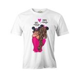 Mouse Anneler Günü Beyaz Unisex Tshirt