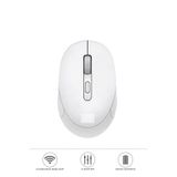 Mouse Bluetooth + Usb Çift Modlu Şarjli Sessiz Kablosuz Fare TM17 Beyaz