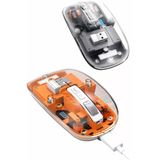 Mouse Fare Kablosuz Mouse Fare Şarjlı Bluetooth Sessiz 5 Tuşlu Şeffaf Mir80548412