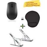 Mouse Kablosuz GY50R91293, Metal Laptop Standı, Bilek Destekli Mousepad - Çok Renkli