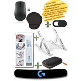Mouse, Mousepad, Metal Laptop Standı, Temizlik Kiti, Harddisk Çantası, Klavyepad, Kamera Kapatıcı