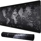 Mouse Pad 30X60 cm Kaymaz Kauçuk Tabanlı Dünya Haritası Gaming Büyük Boy Klavye ve Mouse Altl�