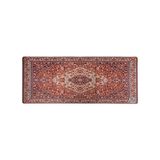 Mouse Pad, 30X70 Cm, Mavi Halı Desen Baskılı, Kaymaz Taban, Bilek Destekli, Dikişsiz Kenar, Ergonomik, Ofis ve Oyuncular Için (Halı Kilim Deseni) - Option-1 - 0002 - Beyaz