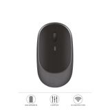 Mouse Usb Ve Bluetooth Bağlanti Çift Modlu Şarjli Sessiz Kablosuz Fare TM16 Gri