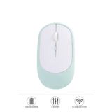 Mouse Usb Ve Bluetooth Bağlanti Çift Modlu Şarjli Sessiz Kablosuz Fare TM16 Mavi