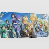 mousepad bastir Aether Lumine Genshin Impact Anime Oyuncu V1 - 90X40 Xxl Gaming Mouse Pad Fare Altlığı