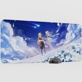 mousepad bastir Aether Lumine Genshin Impact Anime Oyuncu V4 - 90X40 Xxl Gaming Mouse Pad Fare Altlığı