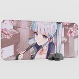 mousepad bastir Ayaka Genshin Impact Anime Oyuncu V5 - 70X30 Xl Gaming Mouse Pad Fare Altlığı