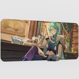 mousepad bastir Baizhu Genshin Impact Anime Oyuncu V5 - 90X40 Xxl Gaming Mouse Pad Fare Altlığı