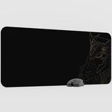 mousepad bastir Capitano Genshin Impact Anime Oyuncu V1 - 90x40 XXL Gaming Mouse Pad Fare Altlığı