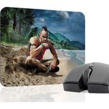 mousepad bastir Far Cry Kaymaz Dikişli Kauçuk Oyuncu Mousepad V3 - 22X18 Gaming Mouse Pad Fare Altlığı