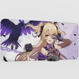 mousepad bastir Fischl Genshin Impact Anime Oyuncu V5 - 90X40 Xxl Gaming Mouse Pad Fare Altlığı