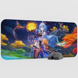 mousepad bastir Ganyu Genshin Impact Anime Oyuncu V4 - 70X30 Xl Gaming Mouse Pad Fare Altlığı