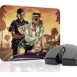 mousepad bastir Gta 5 Kaymaz Dikişli Kauçuk Oyuncu Mousepad V1 - 22X18 Gaming Mouse Pad Fare Altlığı