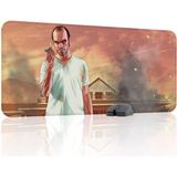 mousepad bastir Gta 5 Kaymaz Dikişli Kauçuk Oyuncu Mousepad V3 - 90X40 Xxl Gaming Mouse Pad Fare Altlığı
