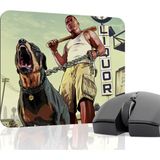 mousepad bastir Gta 5 Kaymaz Dikişli Kauçuk Oyuncu Mousepad V5 - 22X18 Gaming Mouse Pad Fare Altlığı