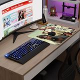 mousepad bastir Gta 5 Kaymaz Dikişli Kauçuk Oyuncu Mousepad V5 - 48X40 Xl Gaming Mouse Pad Fare Altlığı