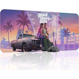 mousepad bastir Gta 6 Kaymaz Dikişli Kauçuk Oyuncu Mousepad V5 - 90X40 Xxl Gaming Mouse Pad Fare Altlığı