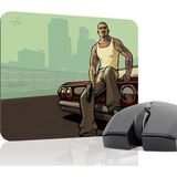 mousepad bastir Gta San Andreas Kaymaz Dikişli Kauçuk Oyuncu Mousepad V5 - 22X18 Gaming Mouse Pad Fare Altlığı