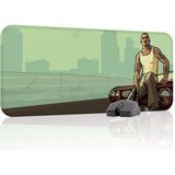 mousepad bastir Gta San Andreas Kaymaz Dikişli Kauçuk Oyuncu Mousepad V5 - 70X30 Xl Gaming Mouse Pad Fare Altlığı