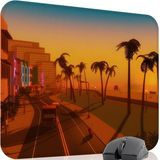 mousepad bastir Gta Vice City Kaymaz Dikişli Kauçuk Oyuncu Mousepad V5 - 48X40 Xl Gaming Mouse Pad Fare Altlığı