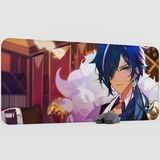 mousepad bastir Kaeya Genshin Impact Anime Oyuncu V4 - 90X40 Xxl Gaming Mouse Pad Fare Altlığı