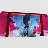 mousepad bastir Kujou Sara Genshin Impact Anime Oyuncu V3 - 90X40 Xxl Gaming Mouse Pad Fare Altlığı