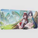 mousepad bastir Lan Yan Genshin Impact Anime Oyuncu V4 - 90X40 Xxl Gaming Mouse Pad Fare Altlığı