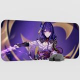 mousepad bastir Raiden Genshin Impact Anime Oyuncu V2 - 70X30 Xl Gaming Mouse Pad Fare Altlığı