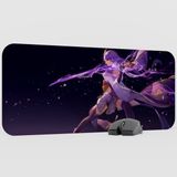mousepad bastir Raiden Genshin Impact Anime Oyuncu V5 - 70X30 Xl Gaming Mouse Pad Fare Altlığı