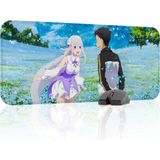 mousepad bastir Re Zero Kaymaz Dikişli Kauçuk Oyuncu Mousepad V3 - 70X30 Xl Gaming Mouse Pad Fare Altlığı